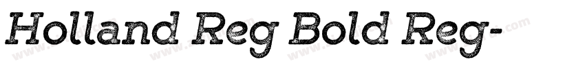 Holland Reg Bold Reg字体转换